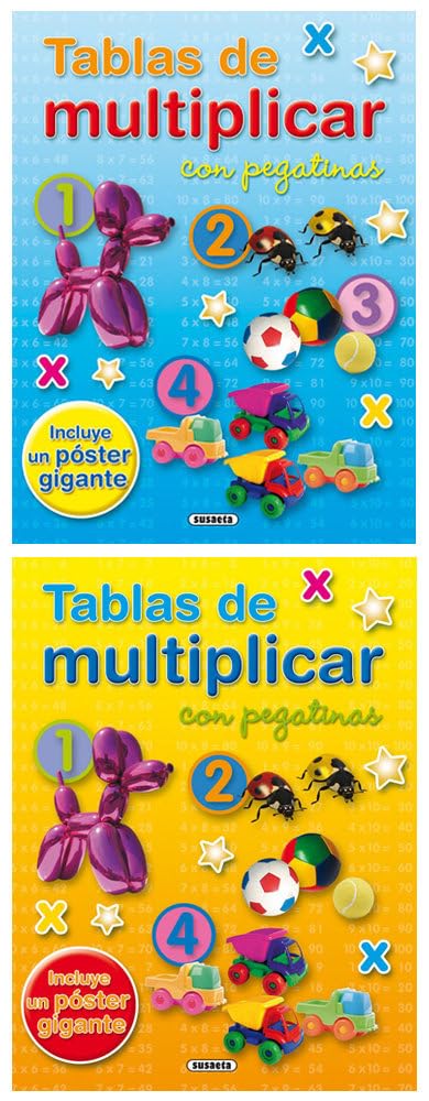 Tablas de multiplicar con pegatinas (2 títulos) (Operaciones con pegatinas) Non-fiction