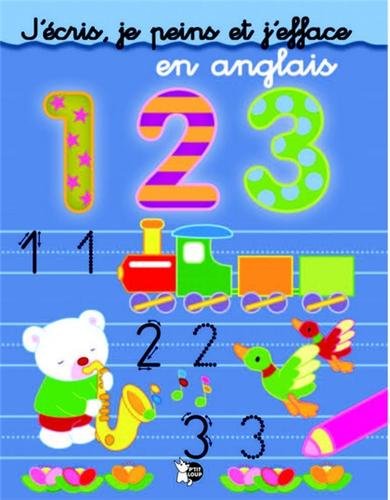 J'écris, je peins et j'efface (en anglais - les chiffres) book