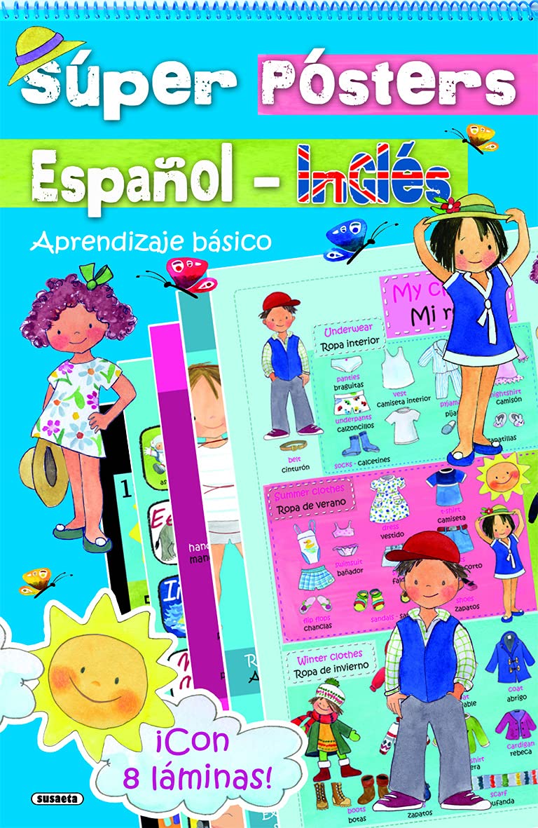 Super Pósters Español-Inglés. Aprendizaje básico book