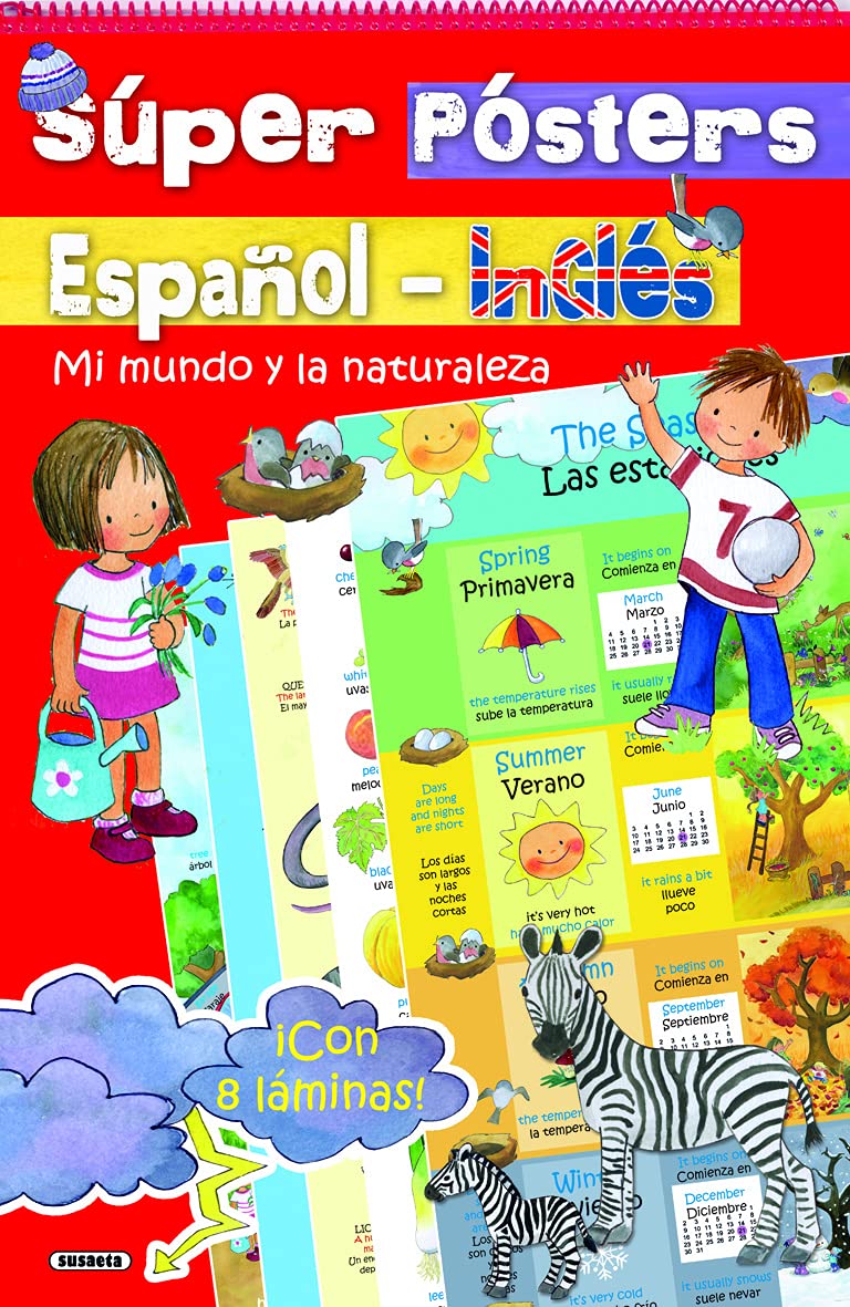 Super Pósters Español-Inglés. Mi mundo y la naturaleza book