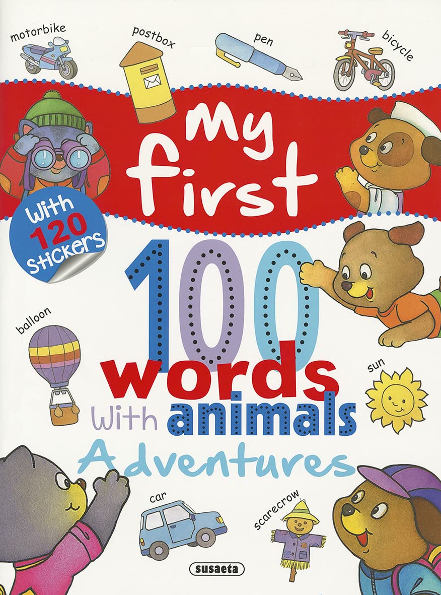 My First 100 Words With Animals. Adventures book
