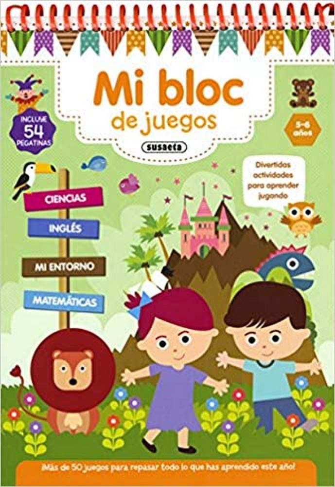 Mi bloc de juegos 5-6 años (MI bloc de juegos y pegatinas) Tiptoi & Games