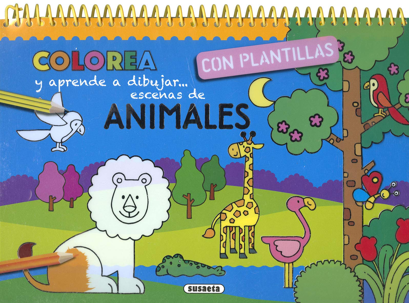Animales (Colorea y aprende a dibujar con plantillas) Tiptoi & Games