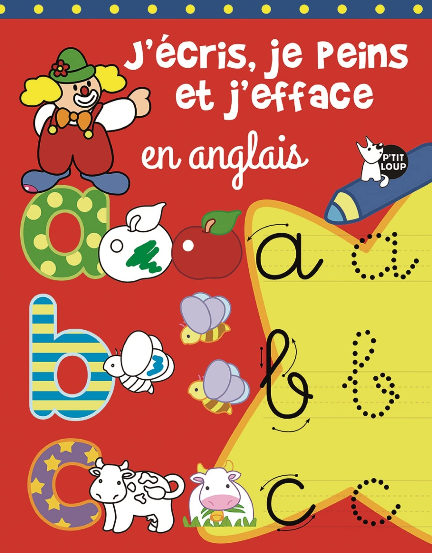 J'écris, je peins et j'efface en anglais les lettres Tiptoi & Games