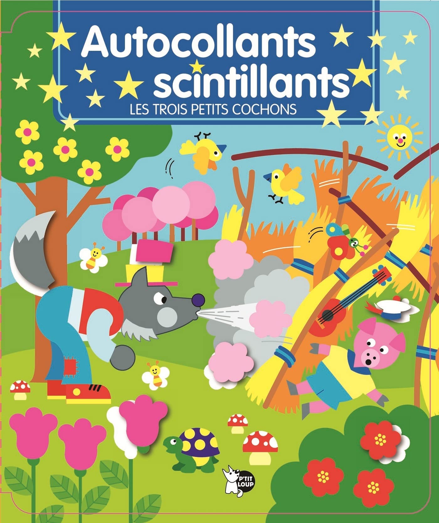 Les Trois Petits Cochons - Autocollants scintillants book