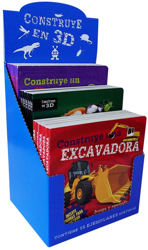 Estuche construye en 3D con 15 ejemplares (D estuche con 15 ejemplares) Tiptoi & Games