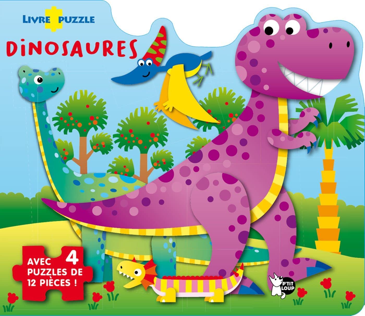 Livre Puzzle Dinosaures book
