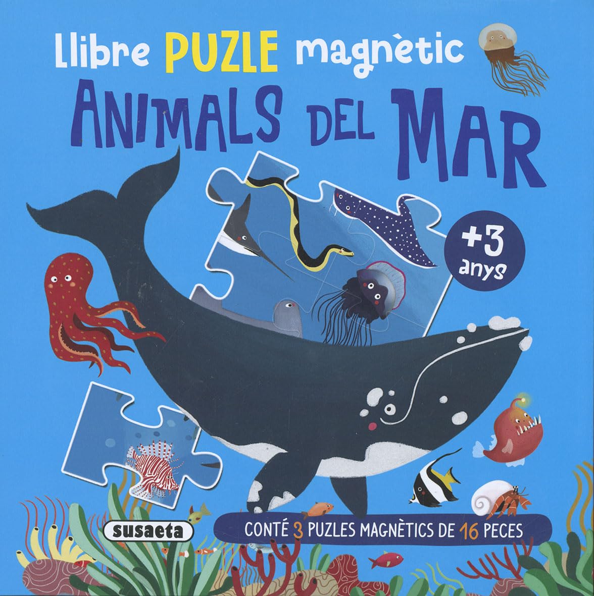Llibre puzle magnètic Animals del mar book