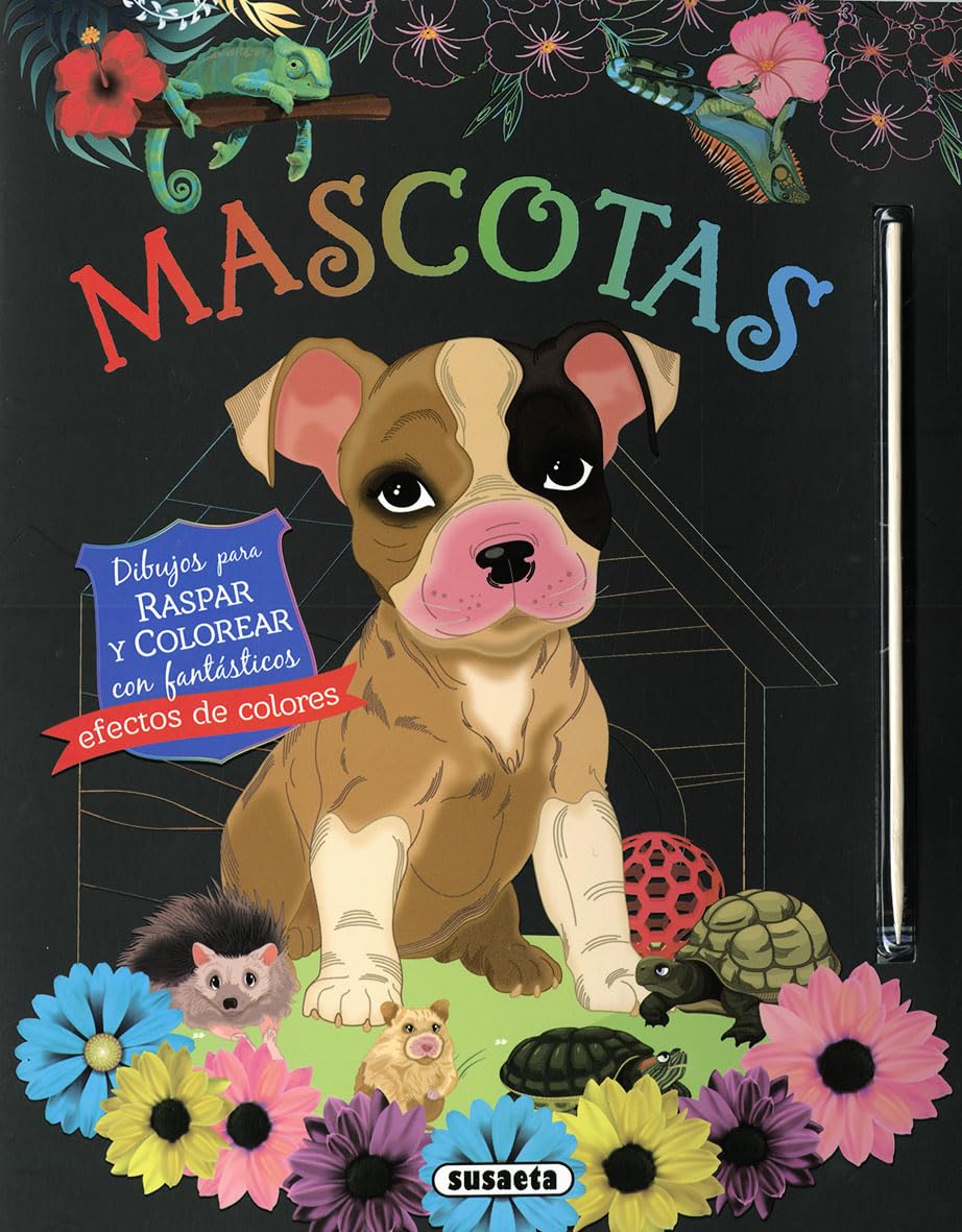 Mascotas. Dibujos para raspar y colorear Tiptoi & Games