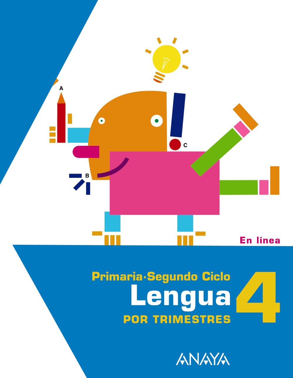 Lengua 4 Primaria por trimestres En Linea book