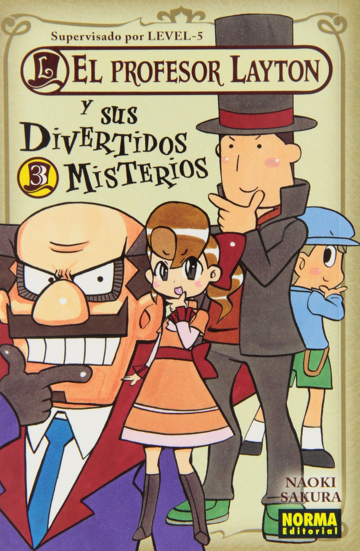 El profesor Layton y sus divertidos misterios 3 (CÓMIC MANGA) Manga