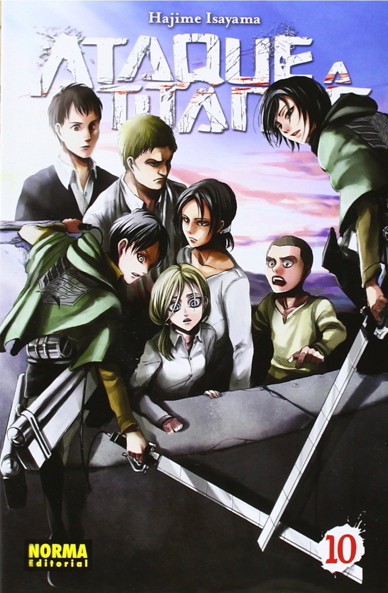 Ataque a los titanes 10 Manga