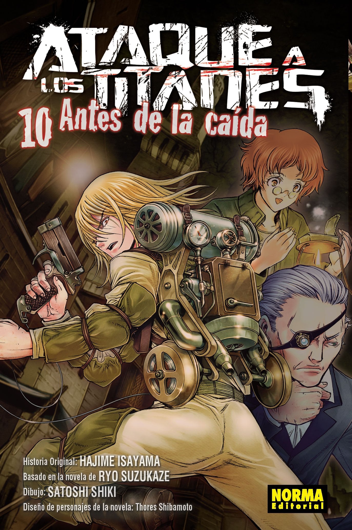 Ataque a los titanes: antes de la caída 10 book