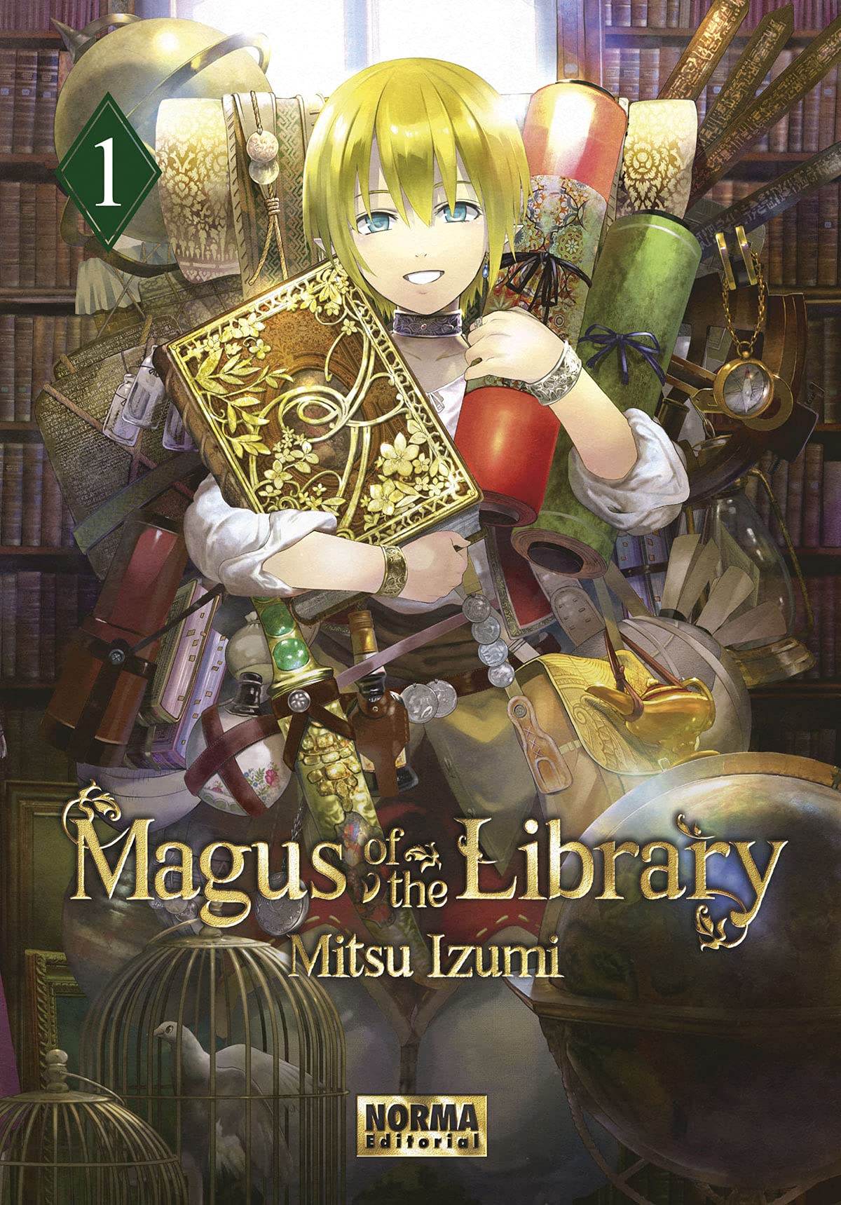 MAGUS OF THE LIBRARY 01: 1ª edicion Postal Manga