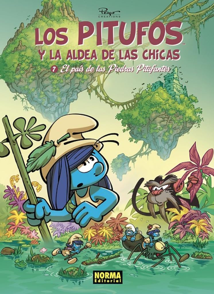 LOS PITUFOS Y LA ALDEA DE LAS CHICAS 7. EL PAIS DE LAS PIEDRAS PITUFANTES Manga