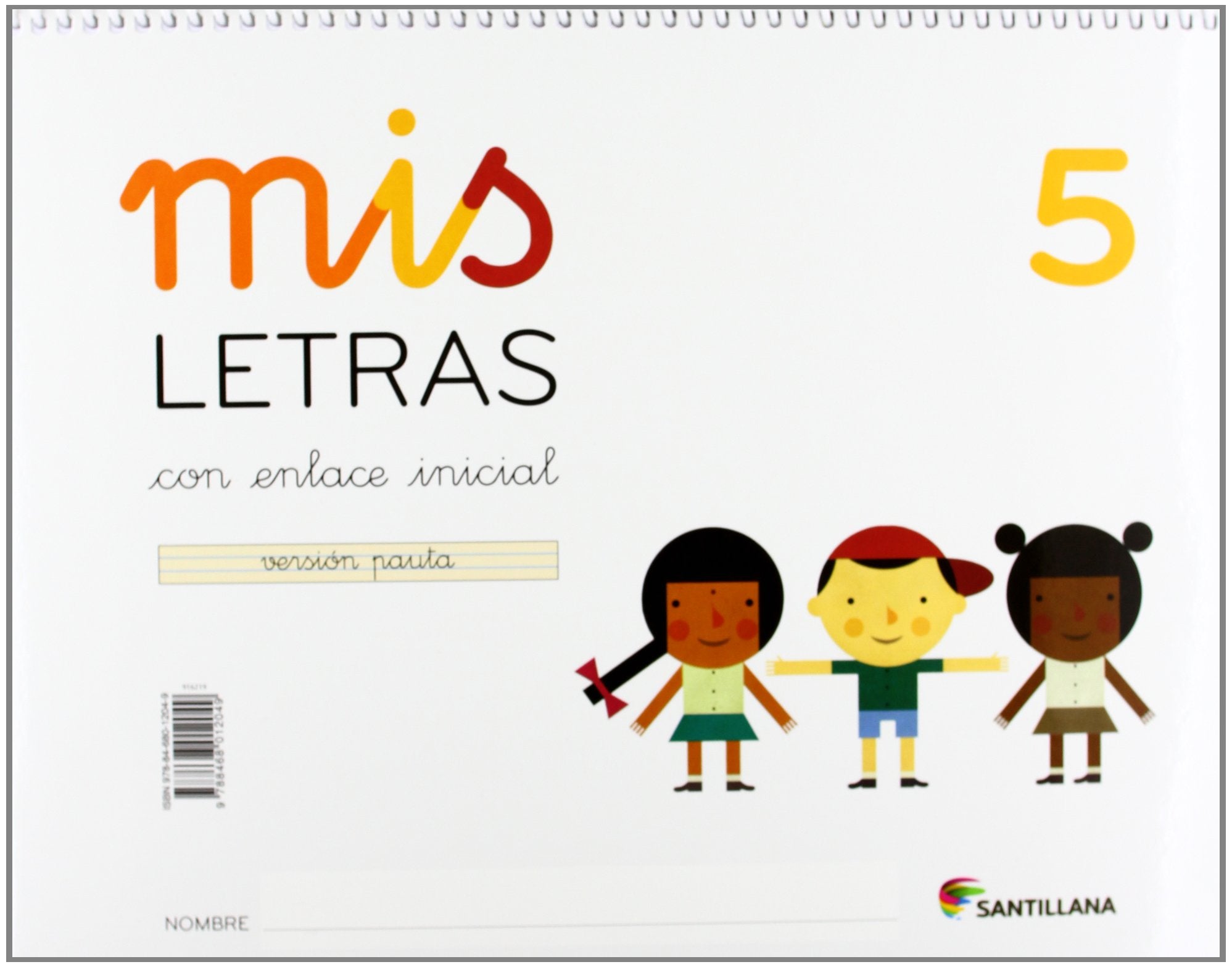 MIS LETRAS 5 CON ENLACE INICIAL VERSION PAUTA book