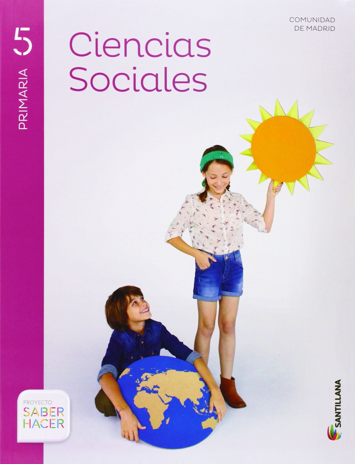 CIENCIAS SOCIALES MADRID + ATLAS 5 PRIMARIA SABER HACER book