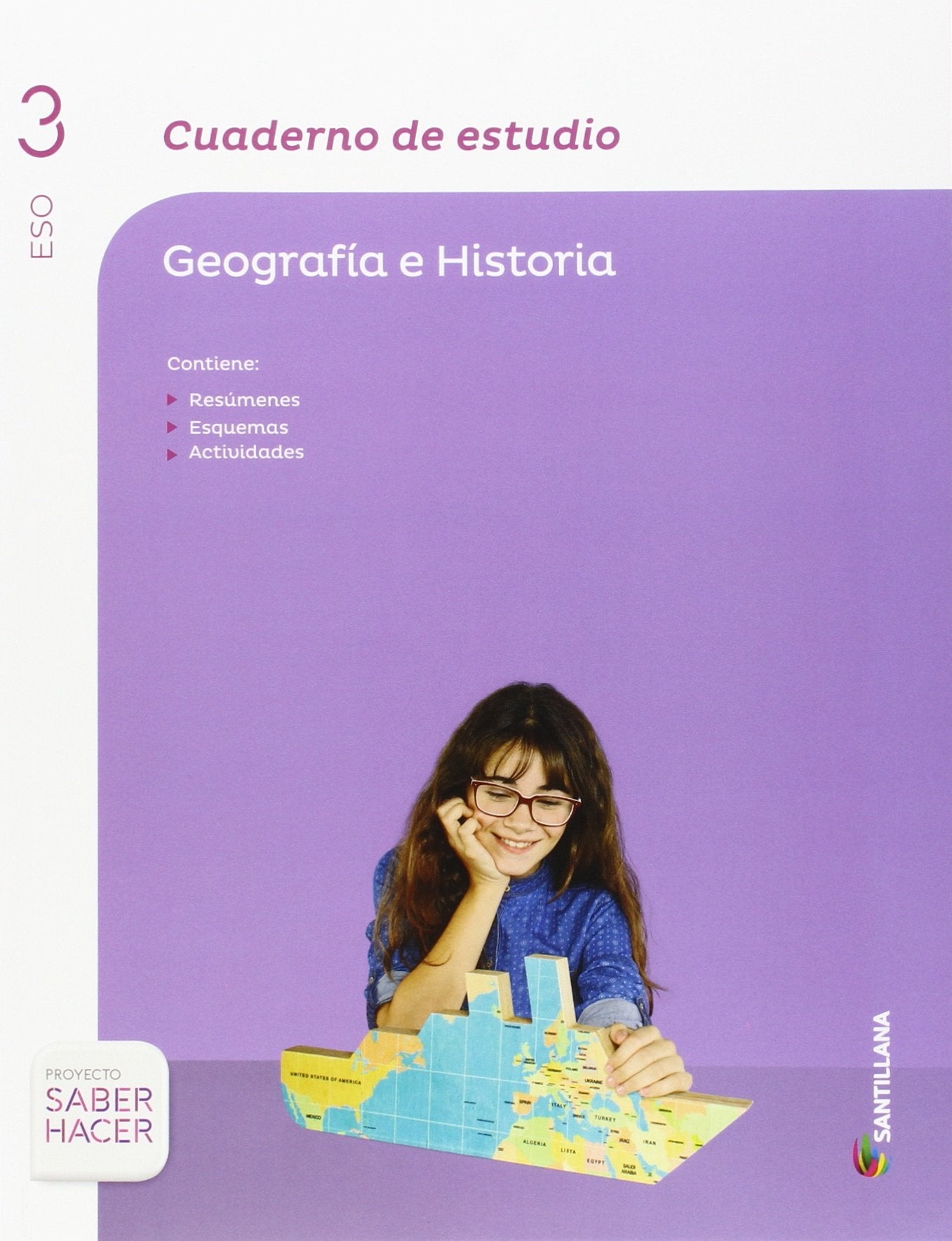 CUADERNO DE ESTUDIO GEOGRAFIA 3 ESO SABER HACER book