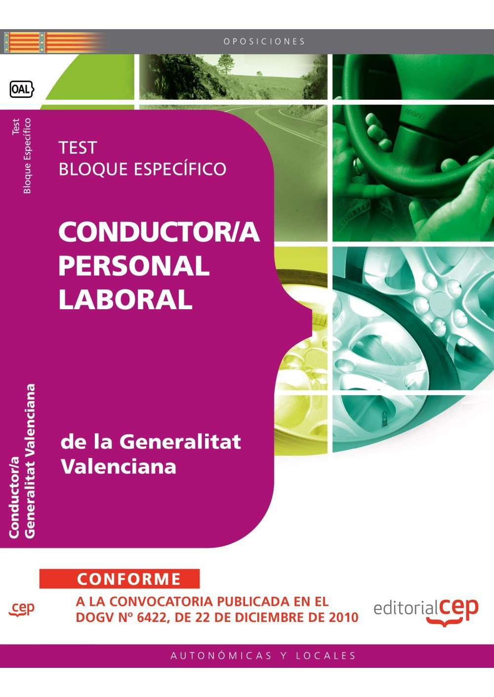 Conductor-a, Personal Laboral, Generalitat Valenciana. Test bloque específico (Colección 1594) Law
