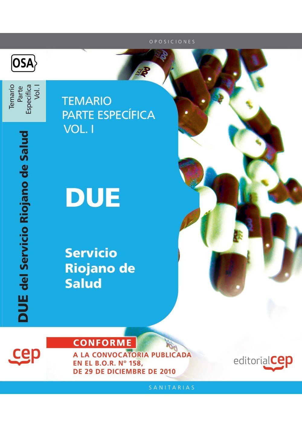 DUE del Servicio Riojano de Salud. Temario Parte Específica Vol. I. (Colección 457) Education & Training