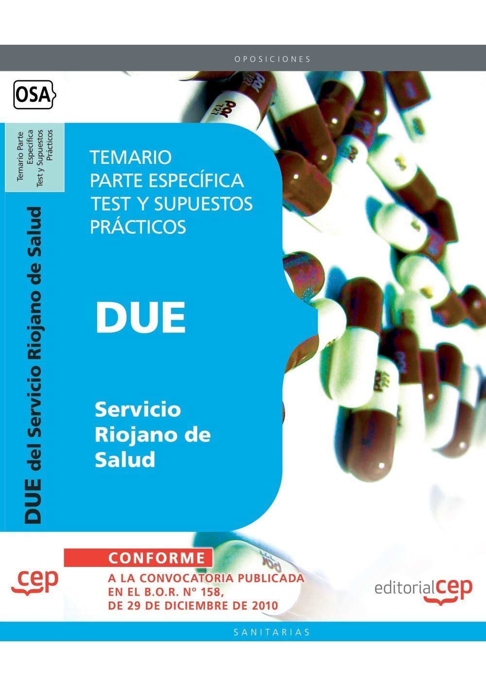 DUE, Servicio Riojano de Salud. Test parte específica y supuestos prácticos (Colección 457) Education & Training