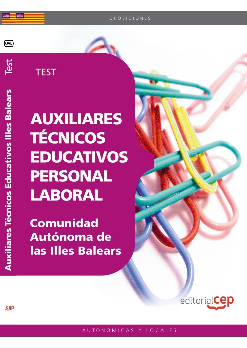 Auxiliares Técnicos Educativos, personal laboral, Comunidad Autónoma de las Illes Balears. Test (Colección 1602) Law