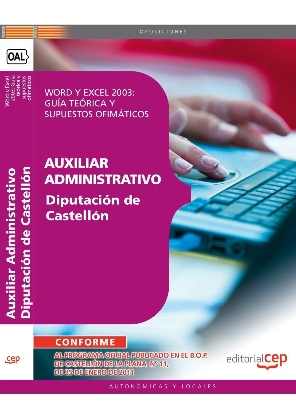 Auxiliar Administrativo, Word y Excel 2003, Diputación de Castellón. Guía teórica y supuestos ofimáticos (Colección 1603) Law