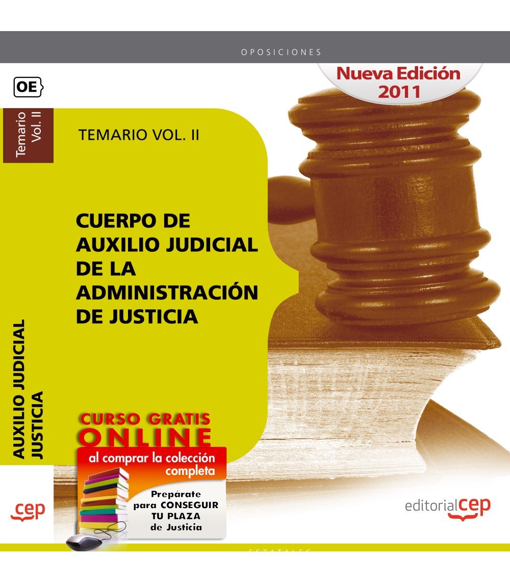 Cuerpo de Auxilio Judicial de la Administración de Justicia. Temario Vol. II. (Colección 3) Education & Training