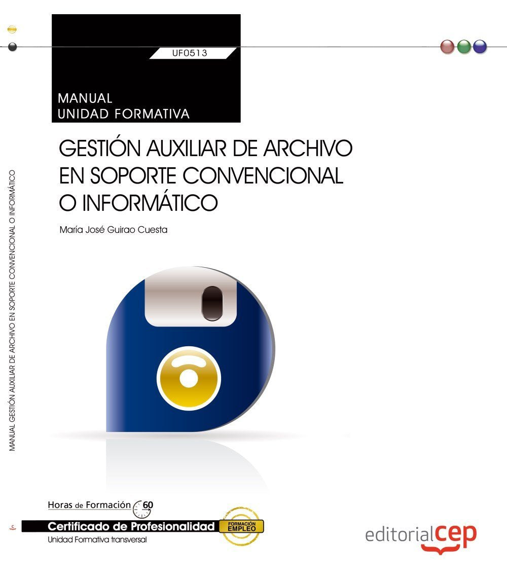 Guirao Cuesta, M: Gestión auxiliar de archivo en soporte con book