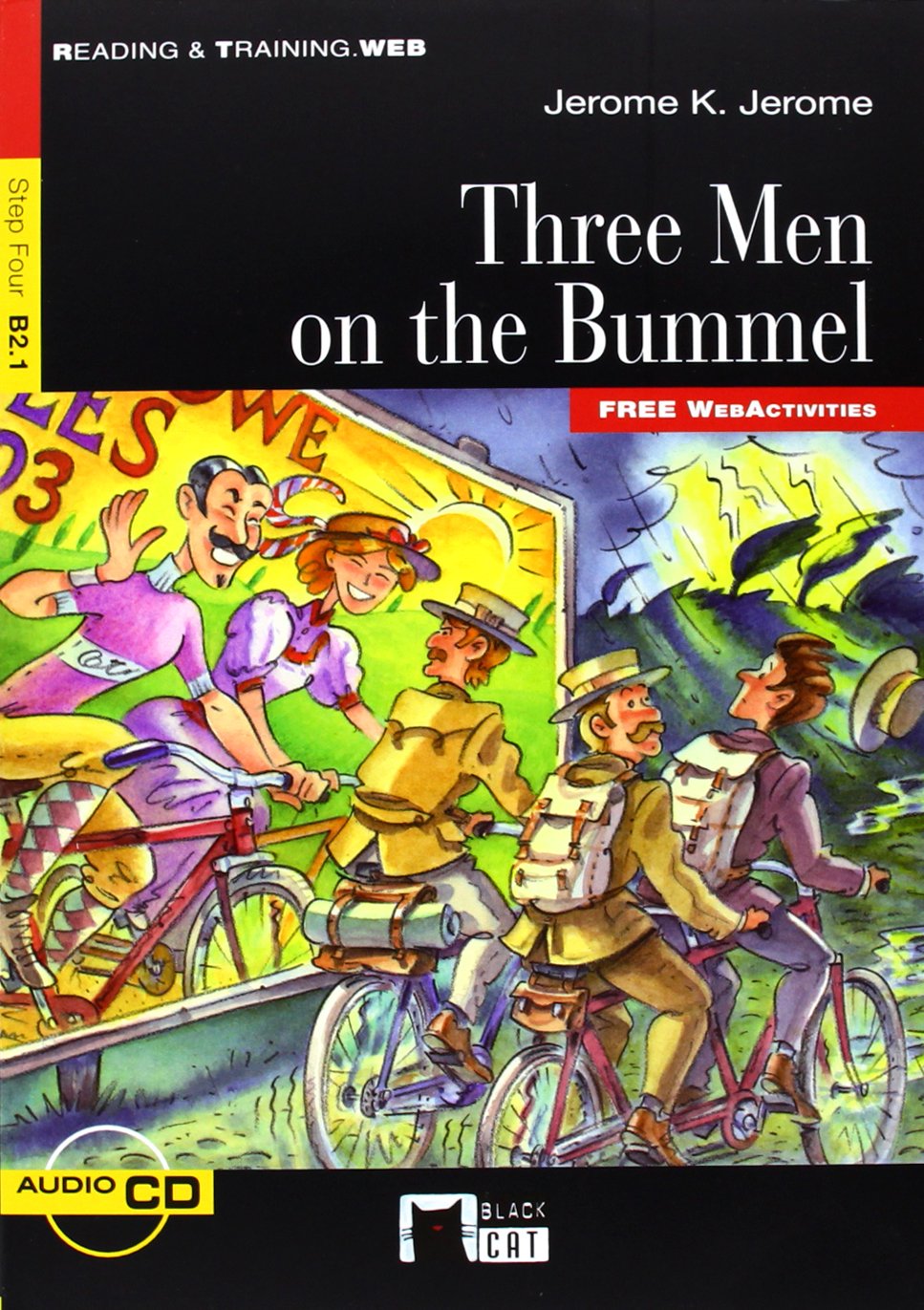 THREE MEN ON THE BUMMEL (FW) (Black Cat. reading And Training) Non-fiction