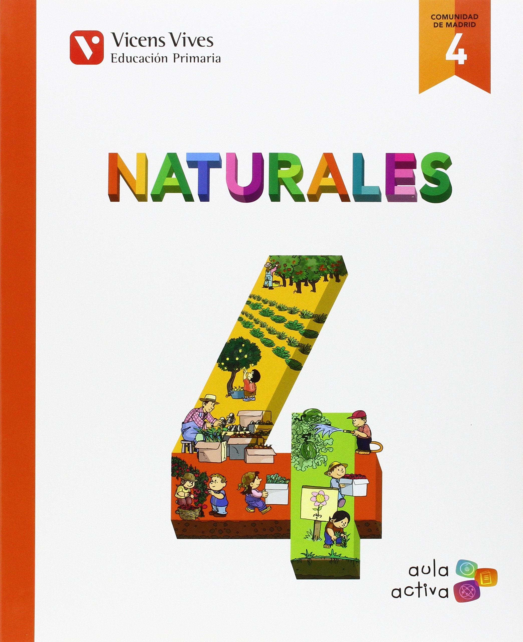 Naturales 4 Madrid (aula Activa) Books