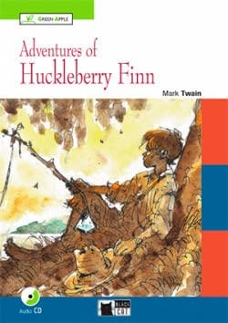 ADVENTURES OF HUCKLEBERRY FINN+CD (A2-B1) FW (Black Cat. Green Apple) Books