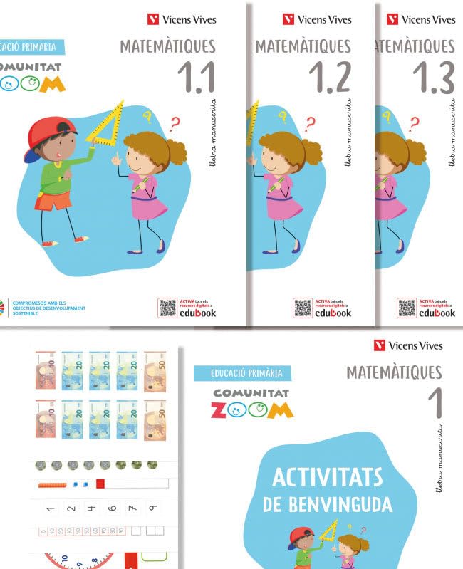 Matemàtiques 1. Manuscrita 1.1 - 1.2 - 1.3. Act. Benvinguda i Kit (Comunitat Zoom) Books