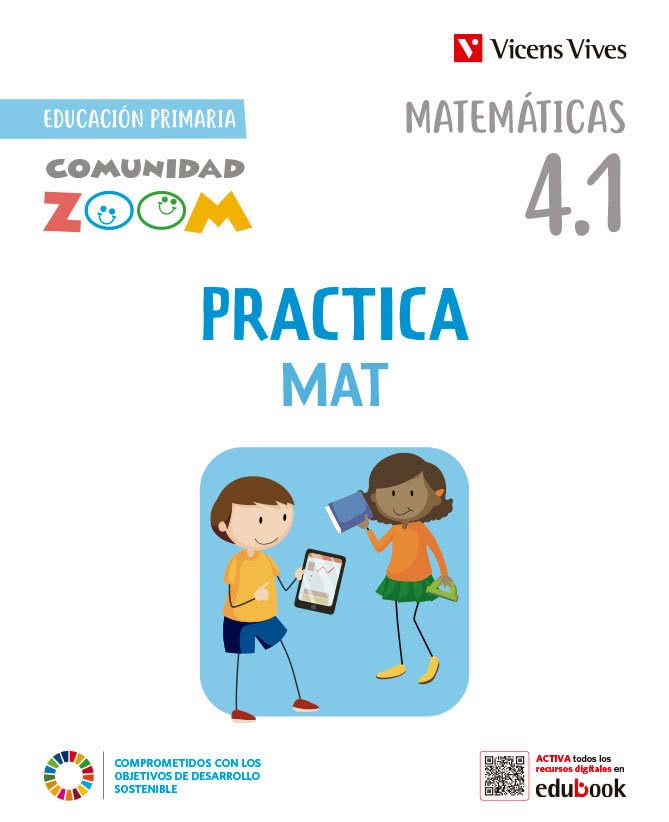 PracticaMat 4. Matemáticas actividades (4.1 - 4.2 - 4.3) Comunidad Zoom Books