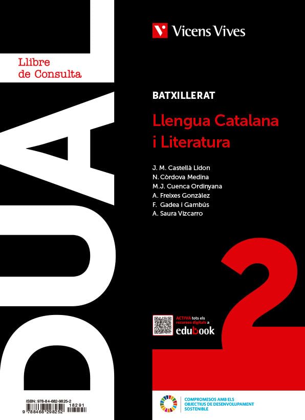 Dual 2. Llengua Catalana i Literatura. Llibre consulta i activitats amb projecte digital Books