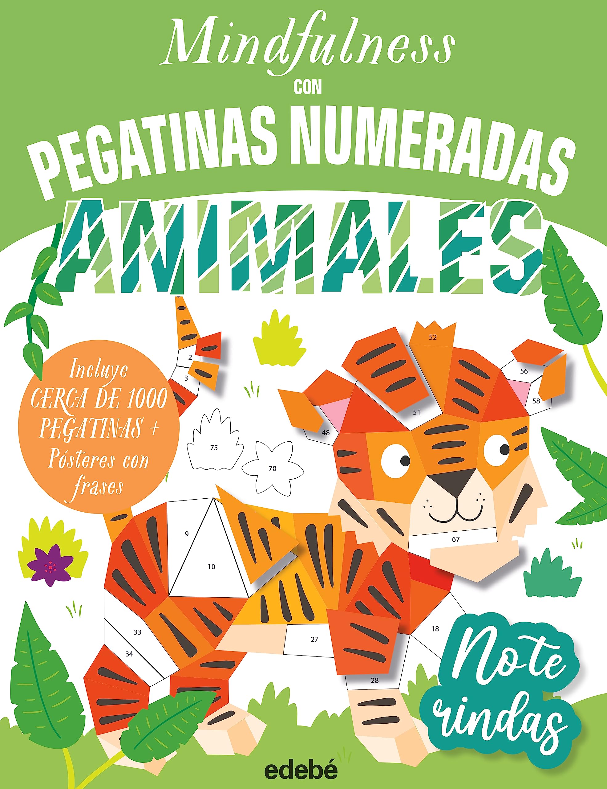 MINDFULNESS CON PEGATINAS NUMERADAS: ANIMALES (DIBUJO Y MANUALIDADES) Hobbies & Crafts