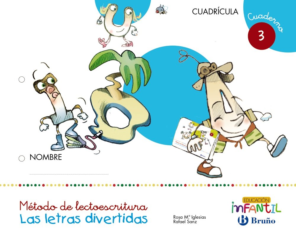 Las letras divertidas Cuadrícula Cuaderno 3 (4 años Educación Infantil) Learning & Reference