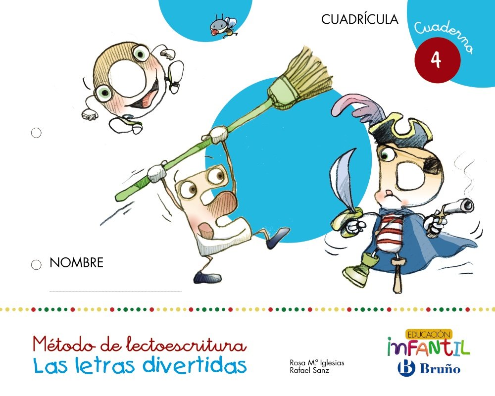 Las letras divertidas Cuadrícula Cuaderno 4 (4 años Educación Infantil) Learning & Reference