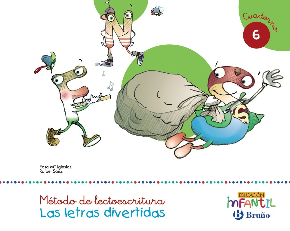 Las letras divertidas Pauta Cuaderno 6 (5 años Educación Infantil) Learning & Reference