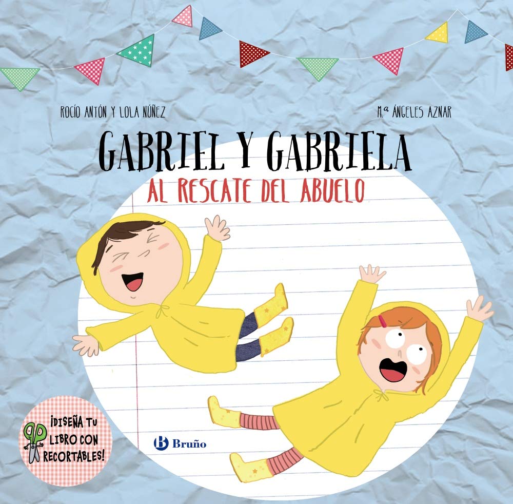 Diseña tu libro con recortables. Gabriel y Gabriela al rescate del abuelo book