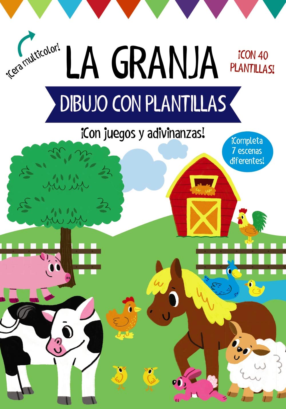 Dibujo con plantillas. La granja book
