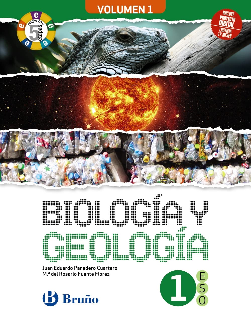 Biología y Geología 1 ESO 3 volúmenes Proyecto 5 etapas book