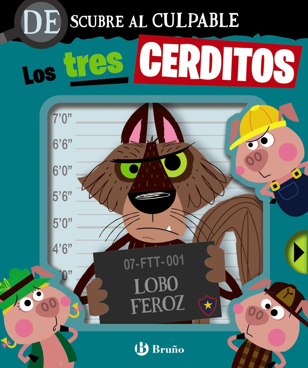 Descubre al culpable. Los tres cerditos book