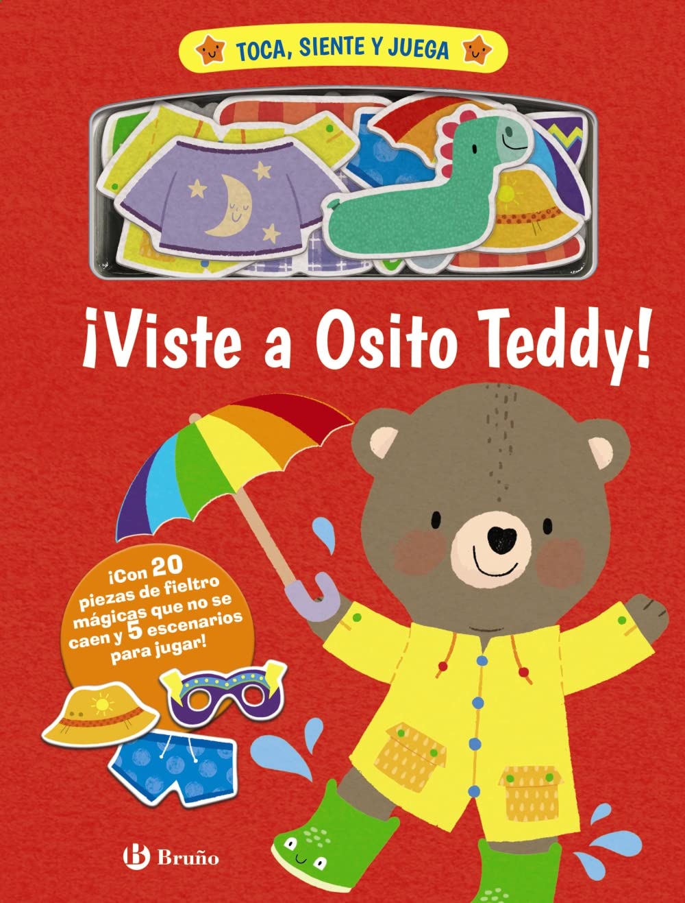 Toca, siente y juega. ¡Viste a Osito Teddy! (Castellano - A PARTIR DE 3 AÑOS - MANIPULATIVOS (LIBROS PARA TOCAR, JUGAR Y PINTAR), POP-UPS - Otros libros) Novels & Short Stories