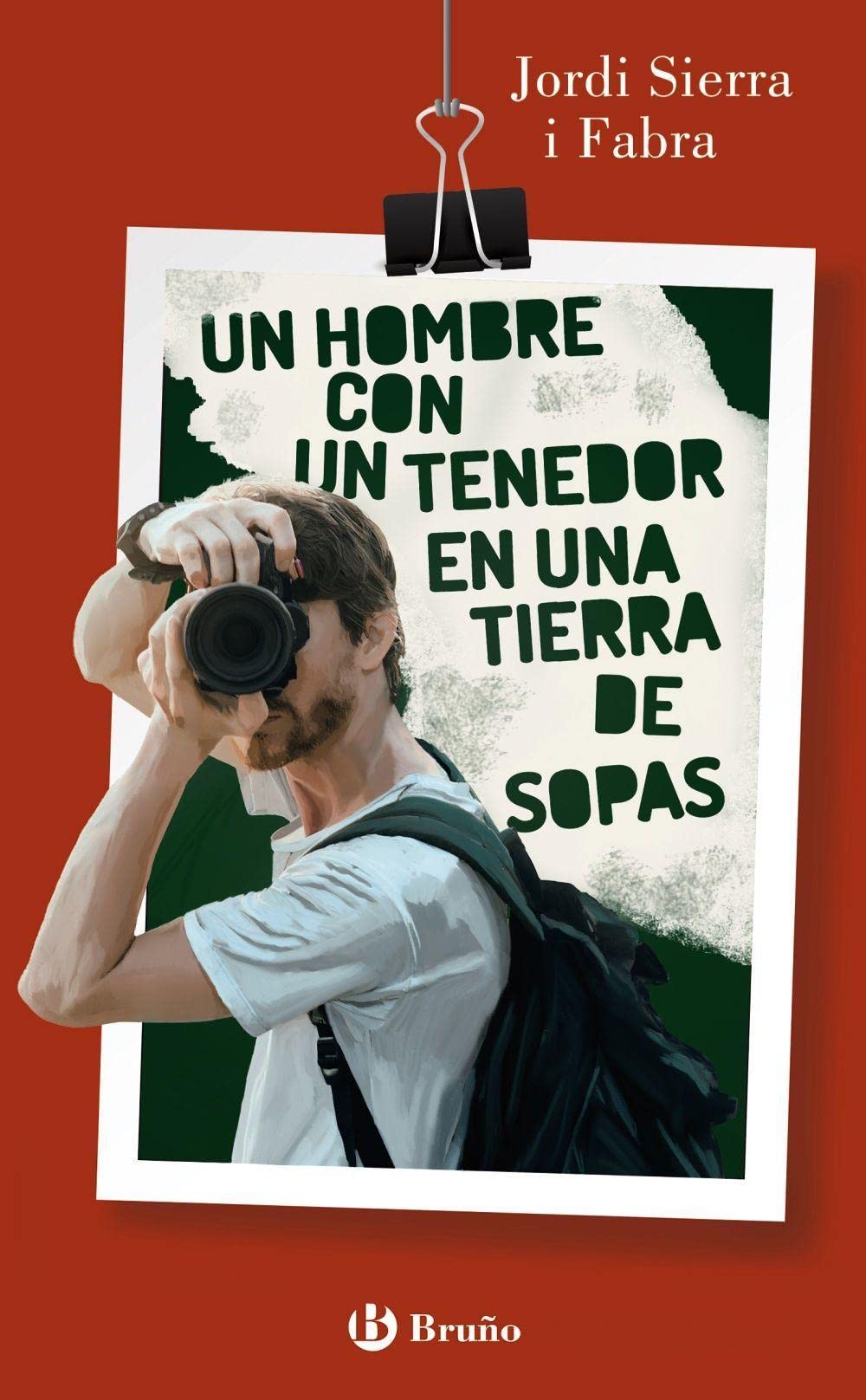 Un hombre con un tenedor en una tierra de sopas Fiction