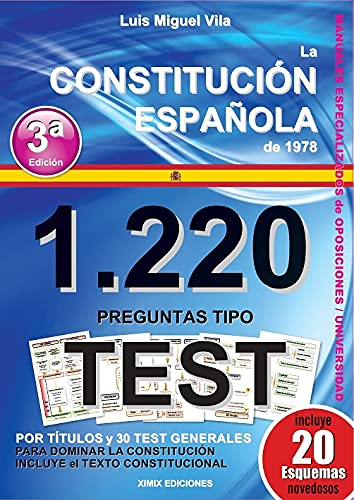 1220 Preguntas Tipo Test. La Constitución Española de 1978. book