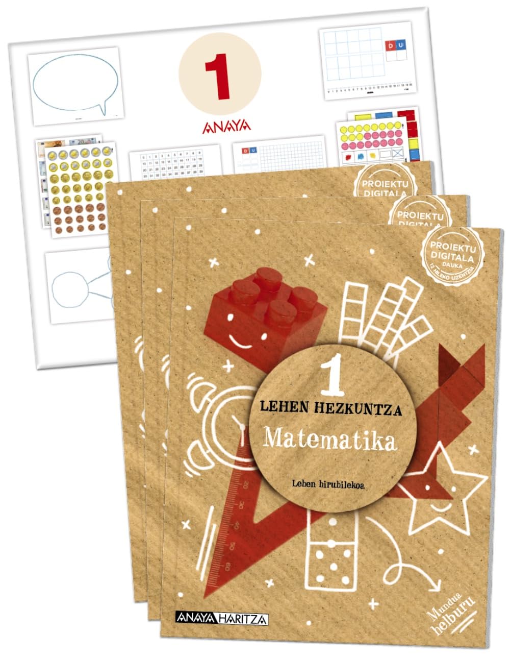 Matematika 1. (Incluye material manipulativo) (Mundua helburu) Learning & Reference