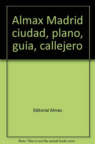 Almax Madrid ciudad, plano, guia, callejero book