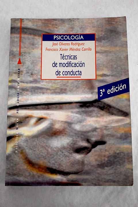 Tecnicas de modificacion de conducta: book