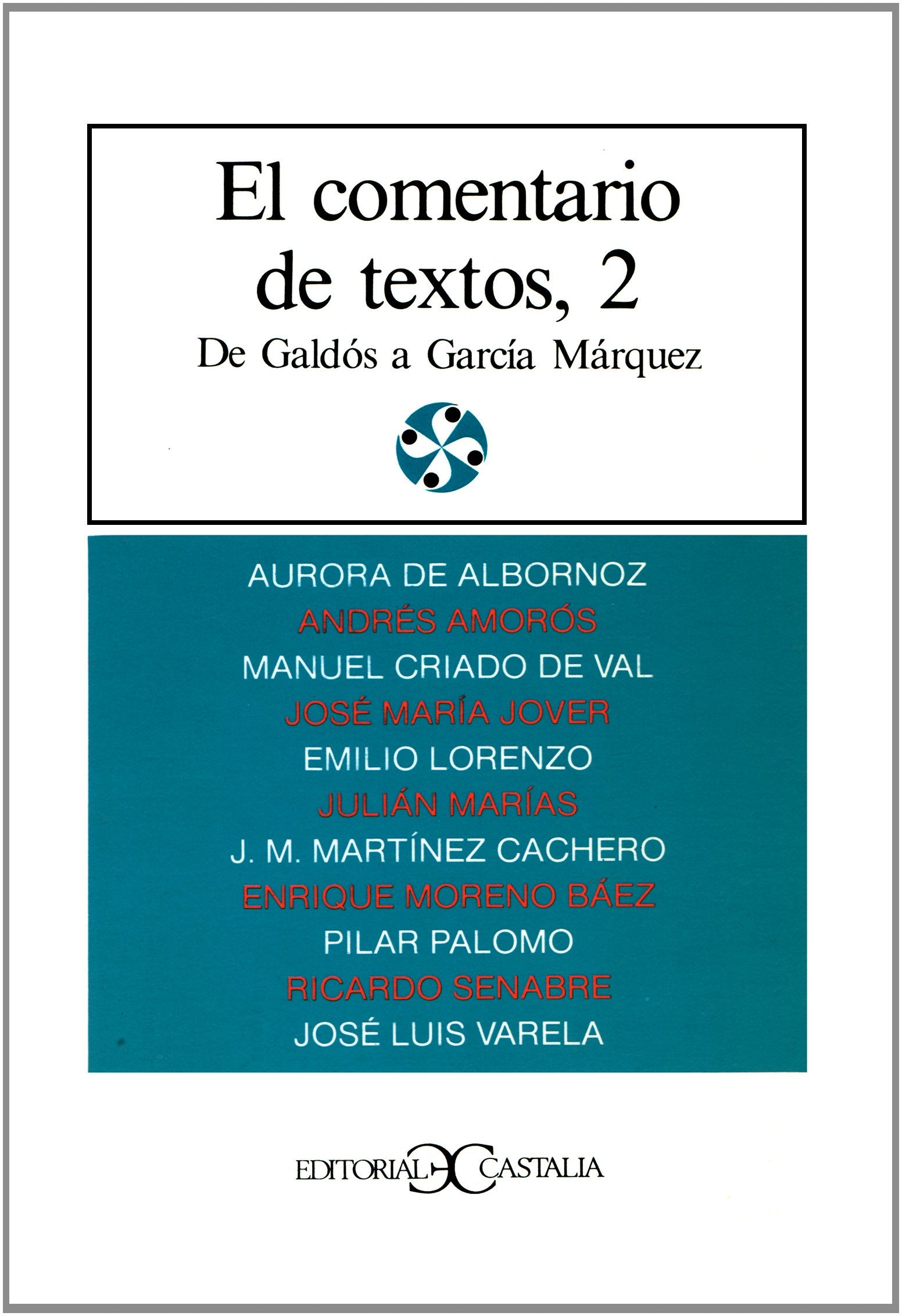 El comentario de textos, II . (LITERATURA Y SOCIEDAD. L/S., Band 7) Children's books